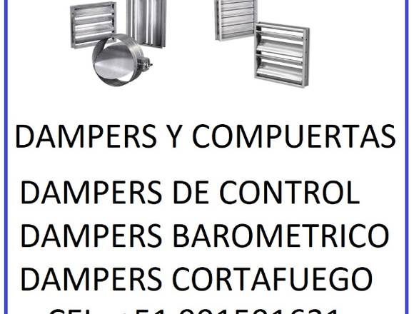 DAMPERS Y COMPUERTAS