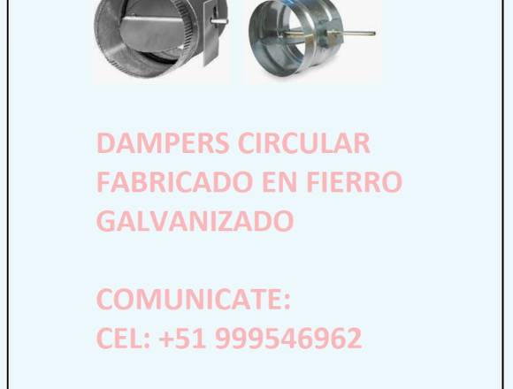 Se vende dampers circular 