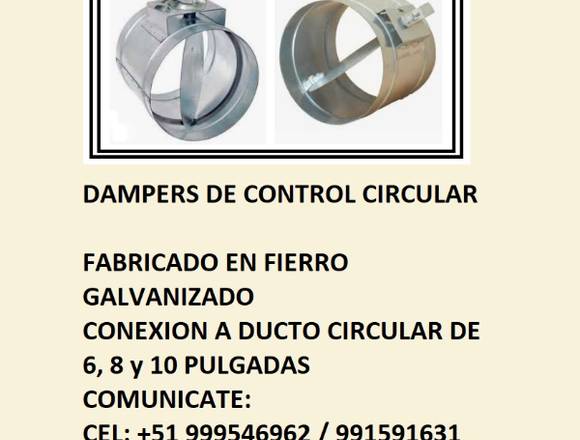 SE VENDE DAMPERS CIRCULAR 