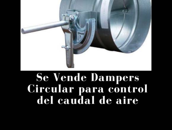 Se vende dampers para control de caudal de aire