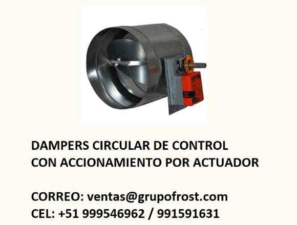 DAMPERS CIRCULAR DE ACCIONAMIENTO CON ACTUADOR