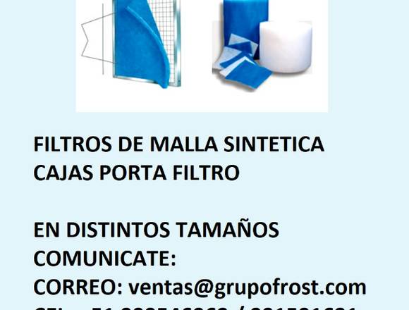 FILTROS PARA SISTEMAS DE AIRE ACONDICIONADO