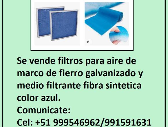 SE VENDE FILTROS PARA AIRE