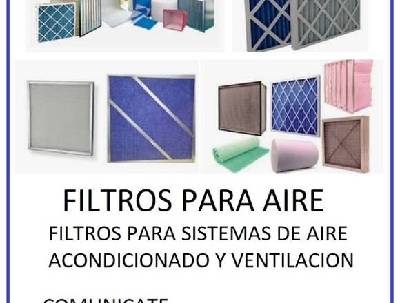 VENDEMOS FILTROS PARA AIRE 