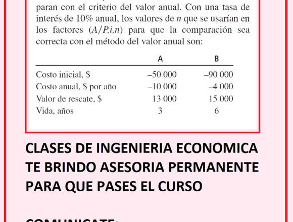 CLASES DE INGENIERÍA ECONÓMICA