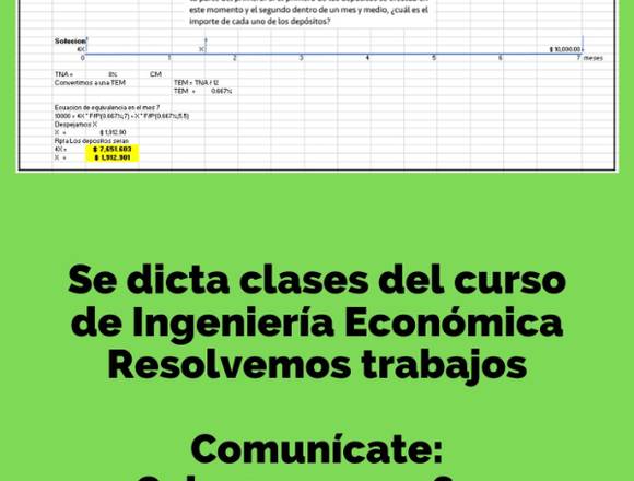 Clases del curso de Ingeniería Económica