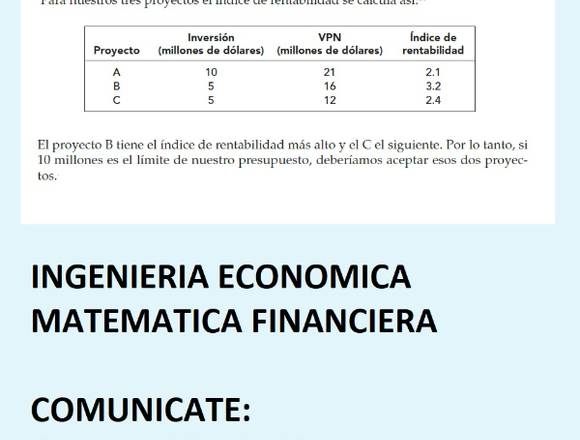 CLASES DE INGENIERIA ECONOMICA