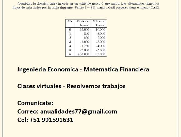 Clases de Ingeniería Economica