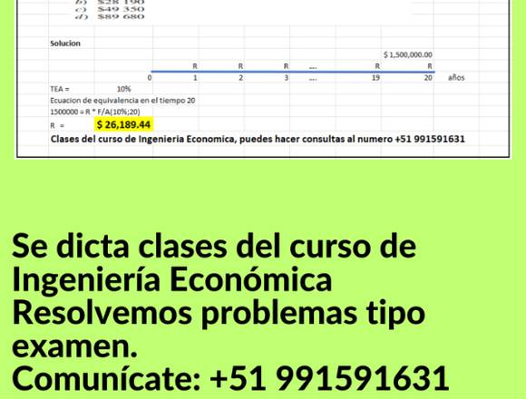 Clases + Ingeniería + Económica