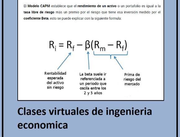 CLASES DE INGENIERÍA ECONÓMICA