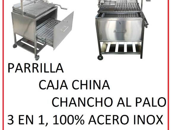 PARRILLAS + CAJA CHINA + CHANCHO AL PALO