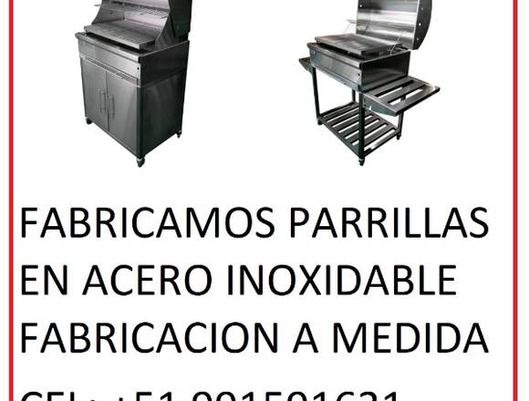 PARRILLAS CON TAPA TIPO BARBACOA