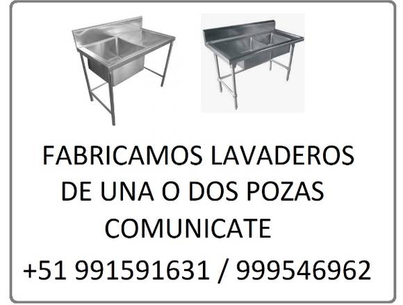 LAVADEROS FABRICADOS EN ACERO INOXIDABLE