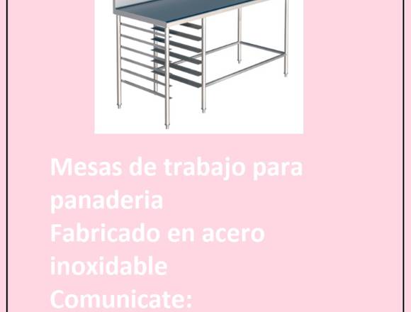 Se vende mesa de trabajo para panaderías