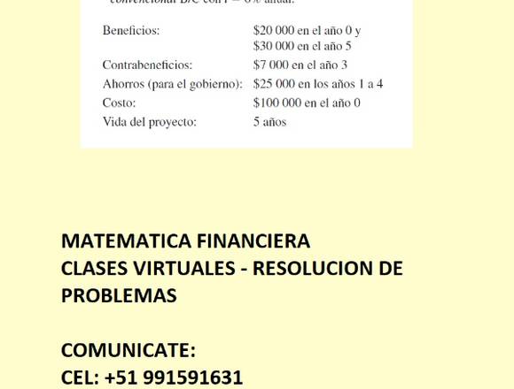 CLASES DE MATEMATICA FINANCIERA