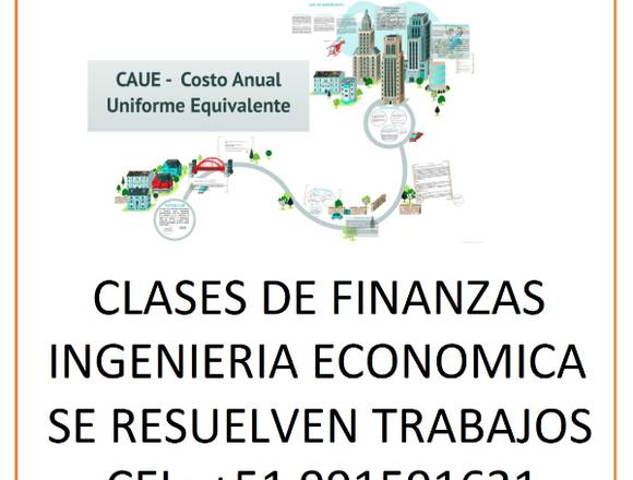 CLASES DE INGENIERÍA ECONÓMICA