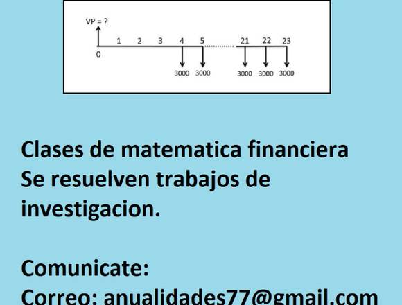 CLASES DE MATEMATICA FINANCIERA 