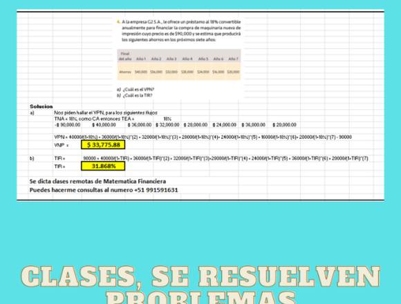 Clases del curso de Matemática Financiera