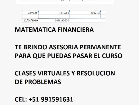 MATEMATICA FINANCIERA - CLASES