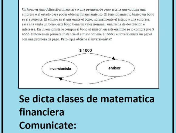 CLASES DE MATEMATICA FINANCIERA