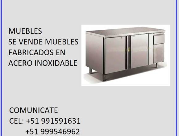 MUEBLES DE OFICINA FABRICADO EN ACERO INOXIDABLE