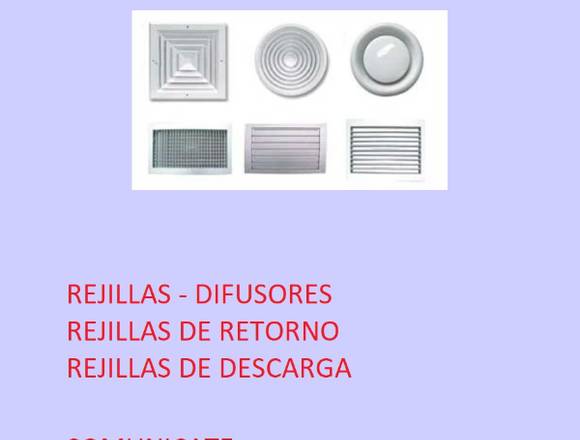 REJILLAS DE IMPULSION Y EXTRACCION