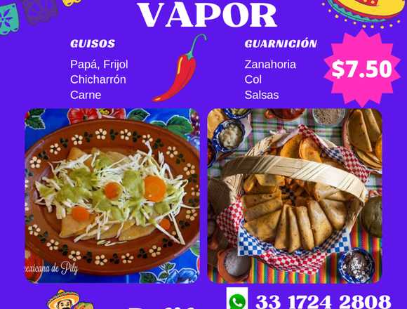 Deliciosos Tacos al Vapor 