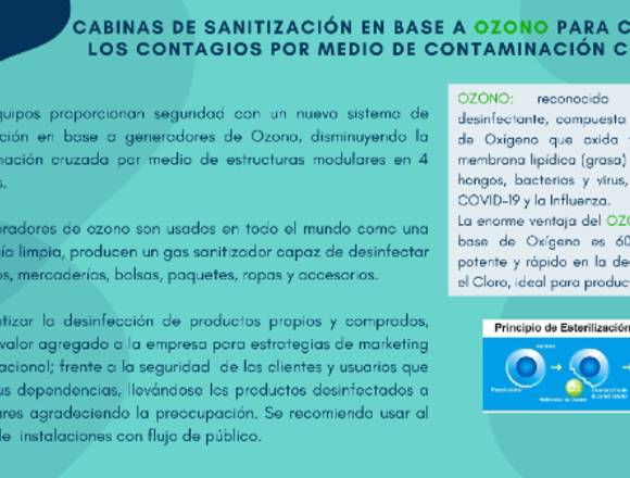 Estructuras Sanitizadoras En Base a OZONO