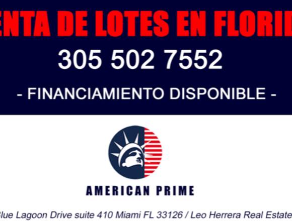 Venta de Lotes residenciales Florida, USA