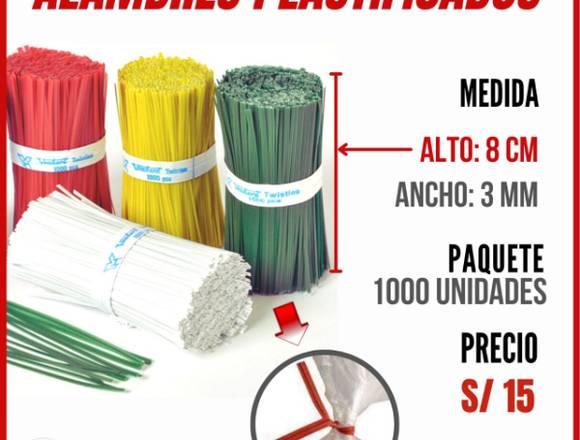 Alambres plastificados