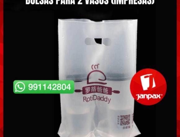 BOLSAS PLASTICAS PORTA VASOS 