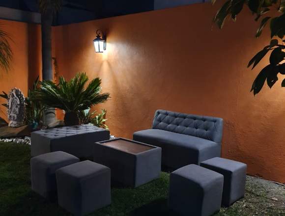 Renta de salas lounge para eventos sociales