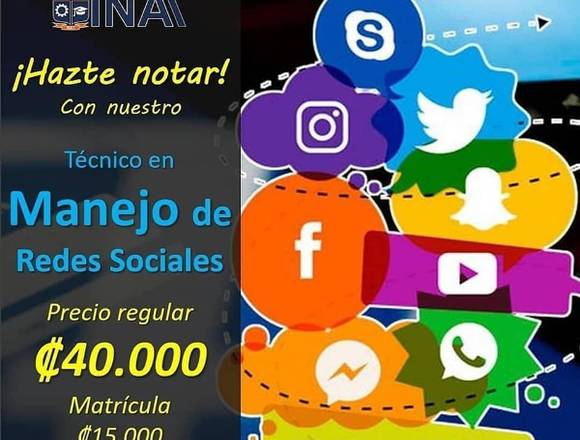 Técnico en Manejo de Redes Sociales