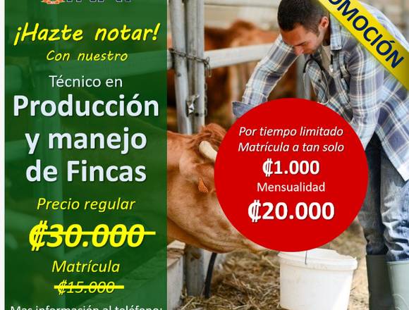 Técnico en Producción y Manejo de Fincas