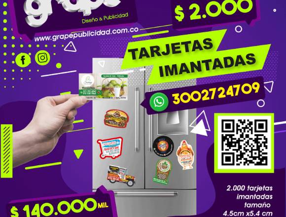  tarjeta imantadas imanes para publicidad 