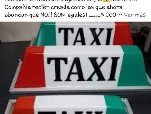 PUESTO TAXI COOPERATIVA LEGAL  APP "JJ" ¡SIN AUTO!