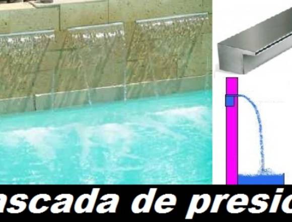 Cascadas para piscinas, jacuzzi y decoraciones