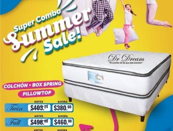 COLCHON Y BOX SPRING EN OFERTA Dr Dream