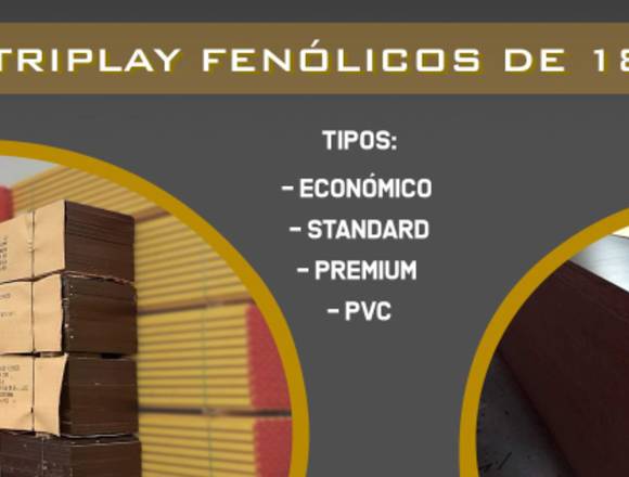 TRIPLAY FENOLICOS NUEVOS IMPORTADO ECONOMICOS