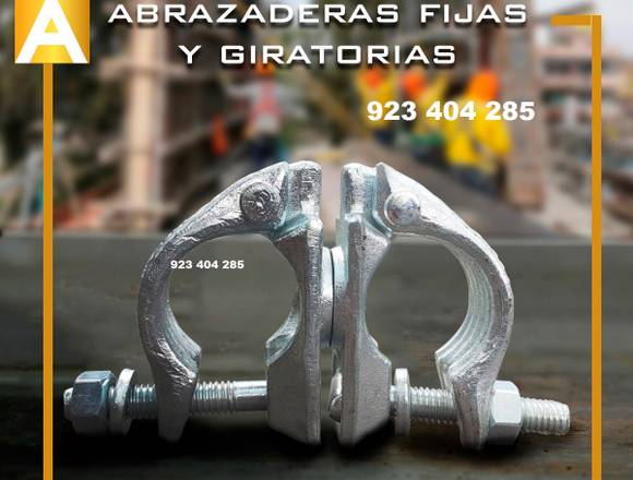 ABRAZADERAS GIRATORIAS Y FIJAS NUEVAS ( ANDAMIOS)