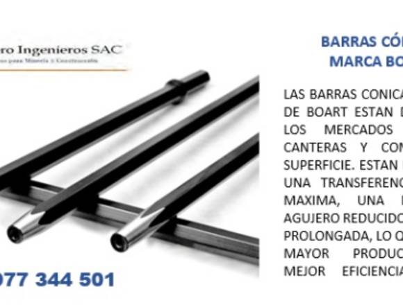 BARRAS CÓNICAS MARCA BOART