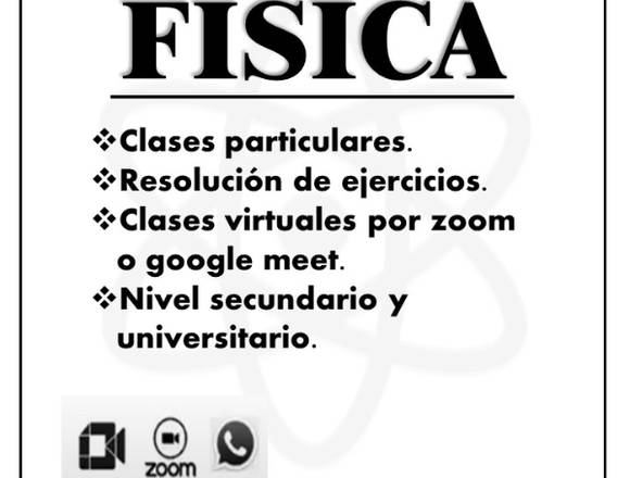 Clases particulares de Física.