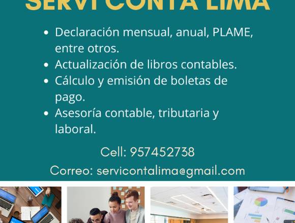 Servicio contable, tributario y laboral