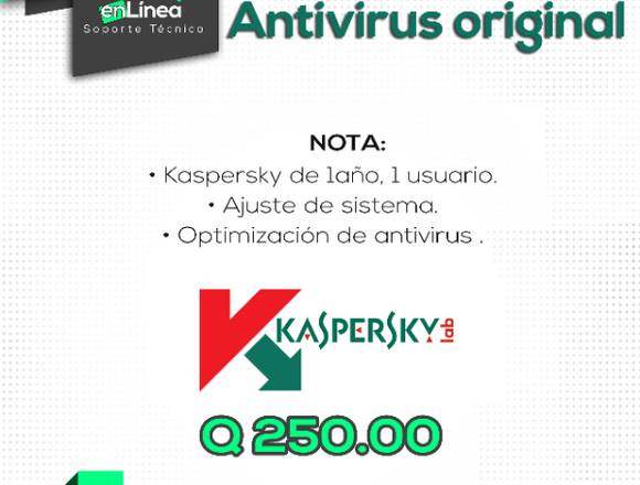 Instalación de Licencia Original Antivirus