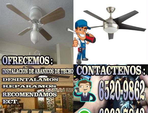 INSTALADOR DE ABANICOS DE TECHO 