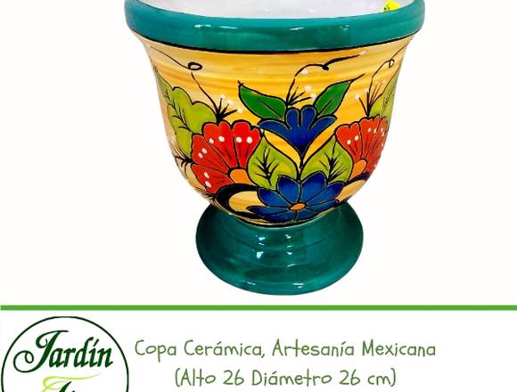 Hermosas macetas en cerámica, artesanía mexicana.