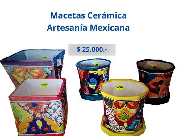Macetas Cerámica - Artesanía Mexicana