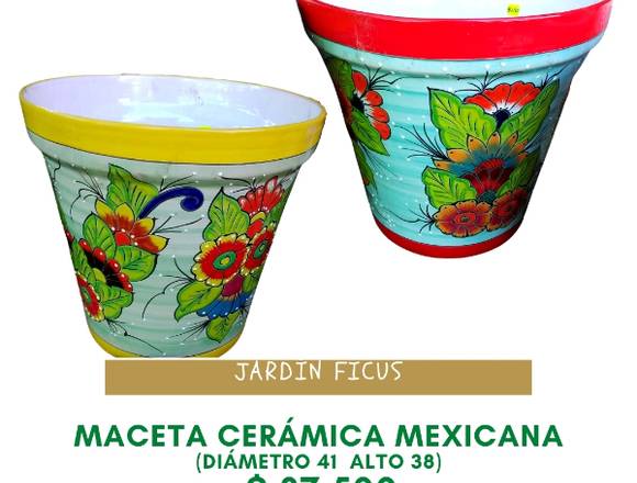 MACETAS CERAMICA ARTESANIA MEXICANA 