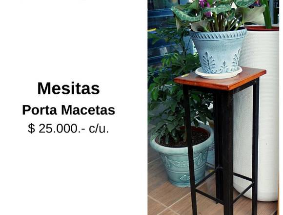 Mesitas Porta Macetas para el Día de la Madre