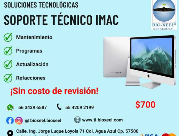 Mantenimiento de equipo IMAC